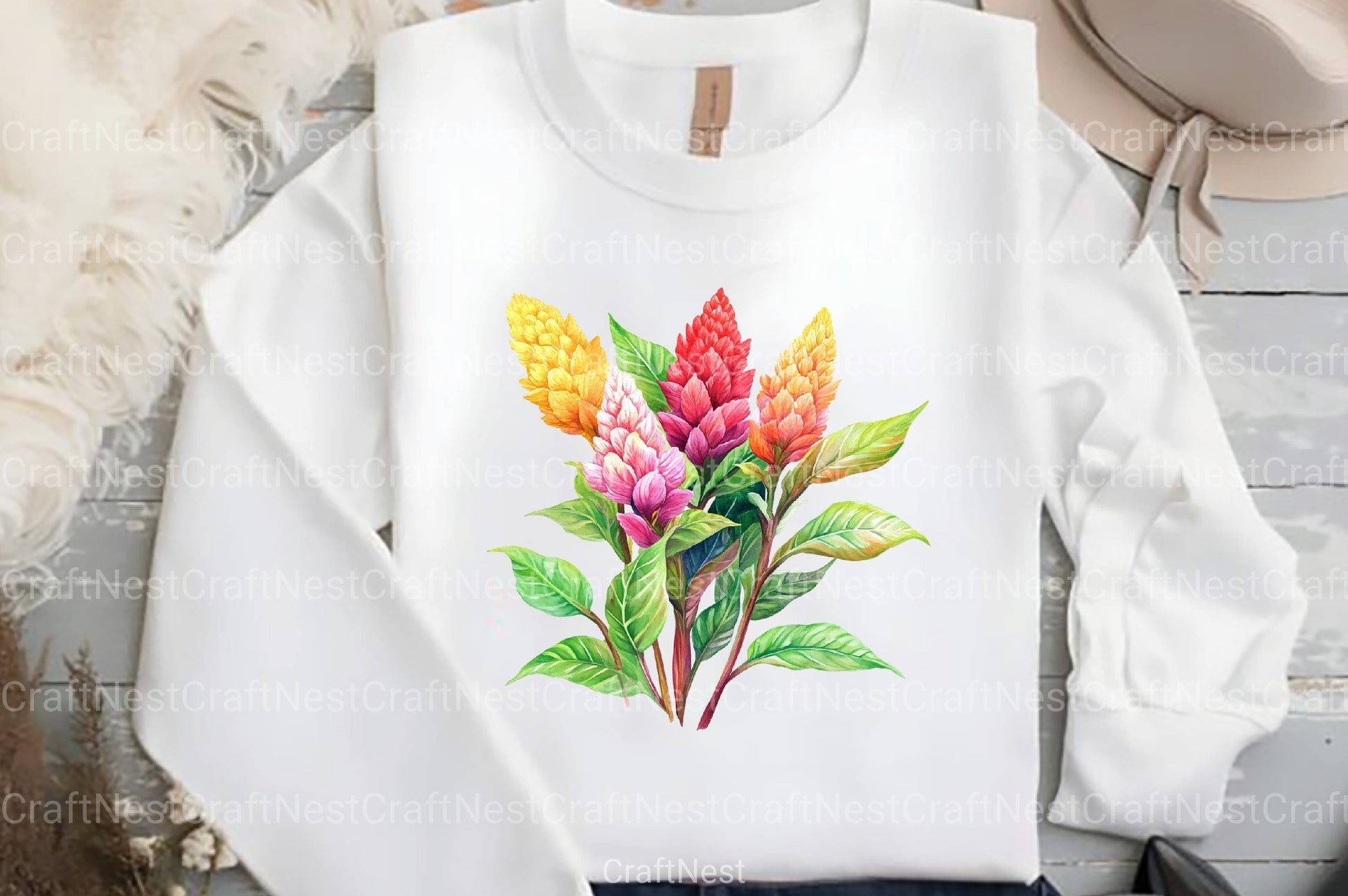 Celosia Flower Clipart Bundle 11 - CraftNest - Digital Crafting and Art