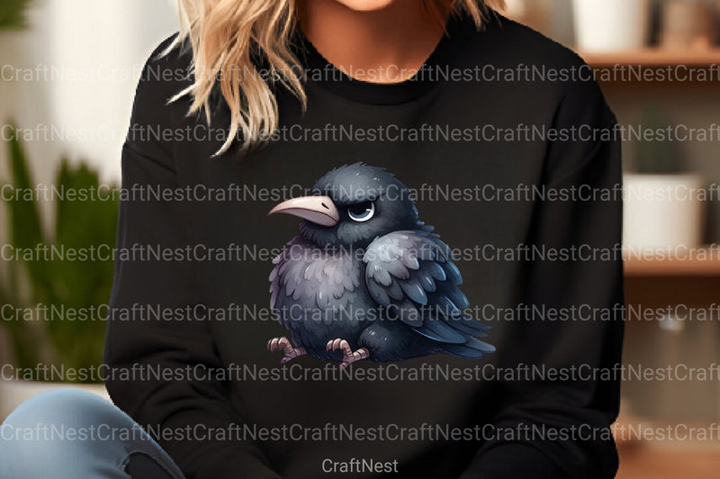 Funny Raven Clipart Bundle - CraftNest - Digital Crafting and Art