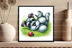 Cute Spring Puppy Clipart Bundle 77 - CraftNest - Digital Crafting and Art