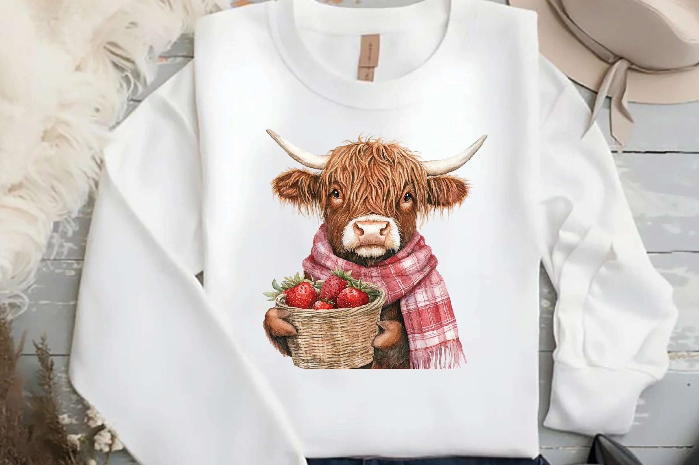 Summer Highland Cow Clipart Bundle - CraftNest - Digital Crafting and Art