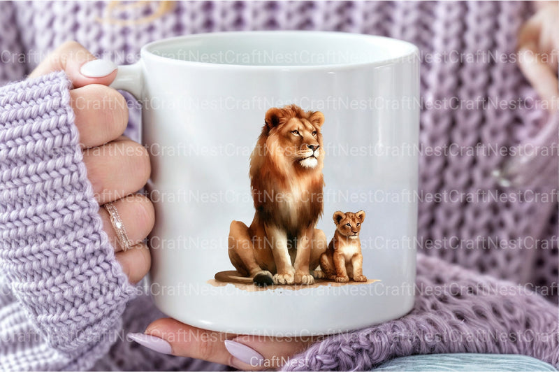 Lion Mother's Day Clipart Bundle - CraftNest - Digital Crafting and Art