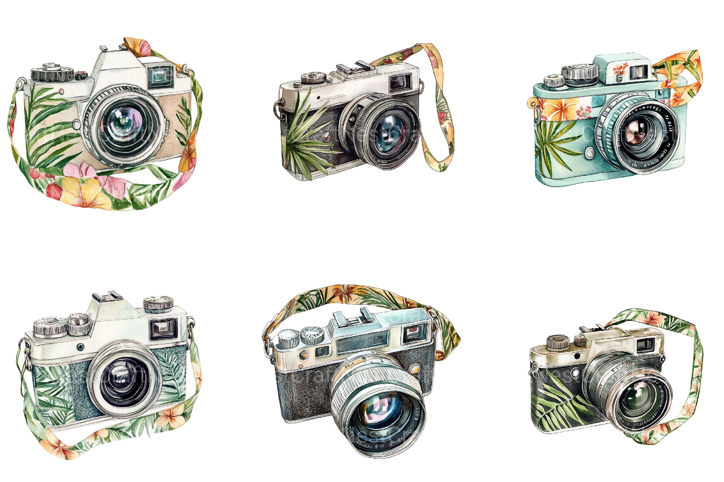 Summer Camera Clipart Bundle - CraftNest - Digital Crafting and Art