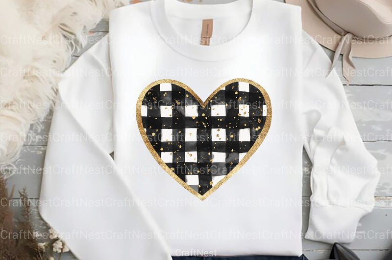 Luxury Black Gingham Summer Clipart Bundle 99 - CraftNest - Digital Crafting and Art