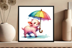 Spring Pig Clipart Bundle - CraftNest - Digital Crafting and Art