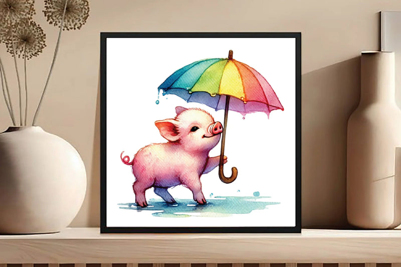 Spring Pig Clipart Bundle - CraftNest - Digital Crafting and Art