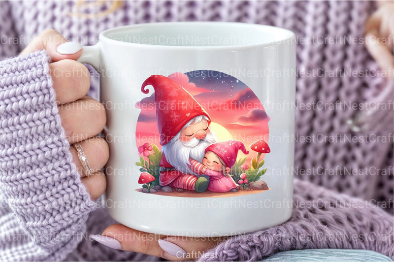 Mother's Day Gnomes Clipart Bundle 1 - CraftNest - Digital Crafting and Art