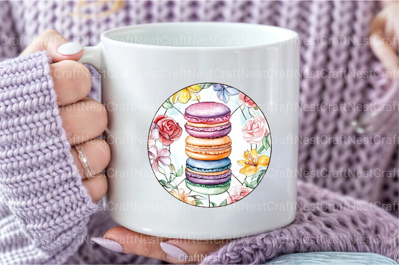 Round Stained Glass Summer Clipart Bundle 8 - CraftNest - Digital Crafting and Art