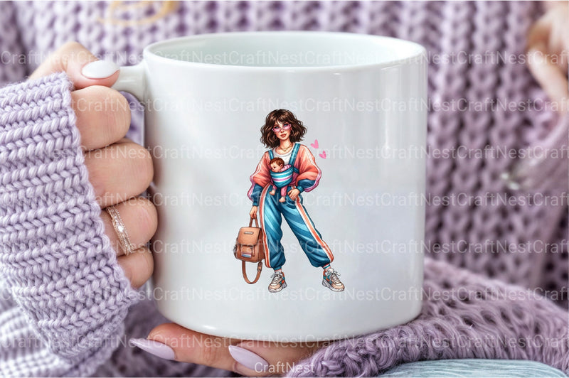 Retro Mother's Day Clipart Bundle 1 - CraftNest - Digital Crafting and Art