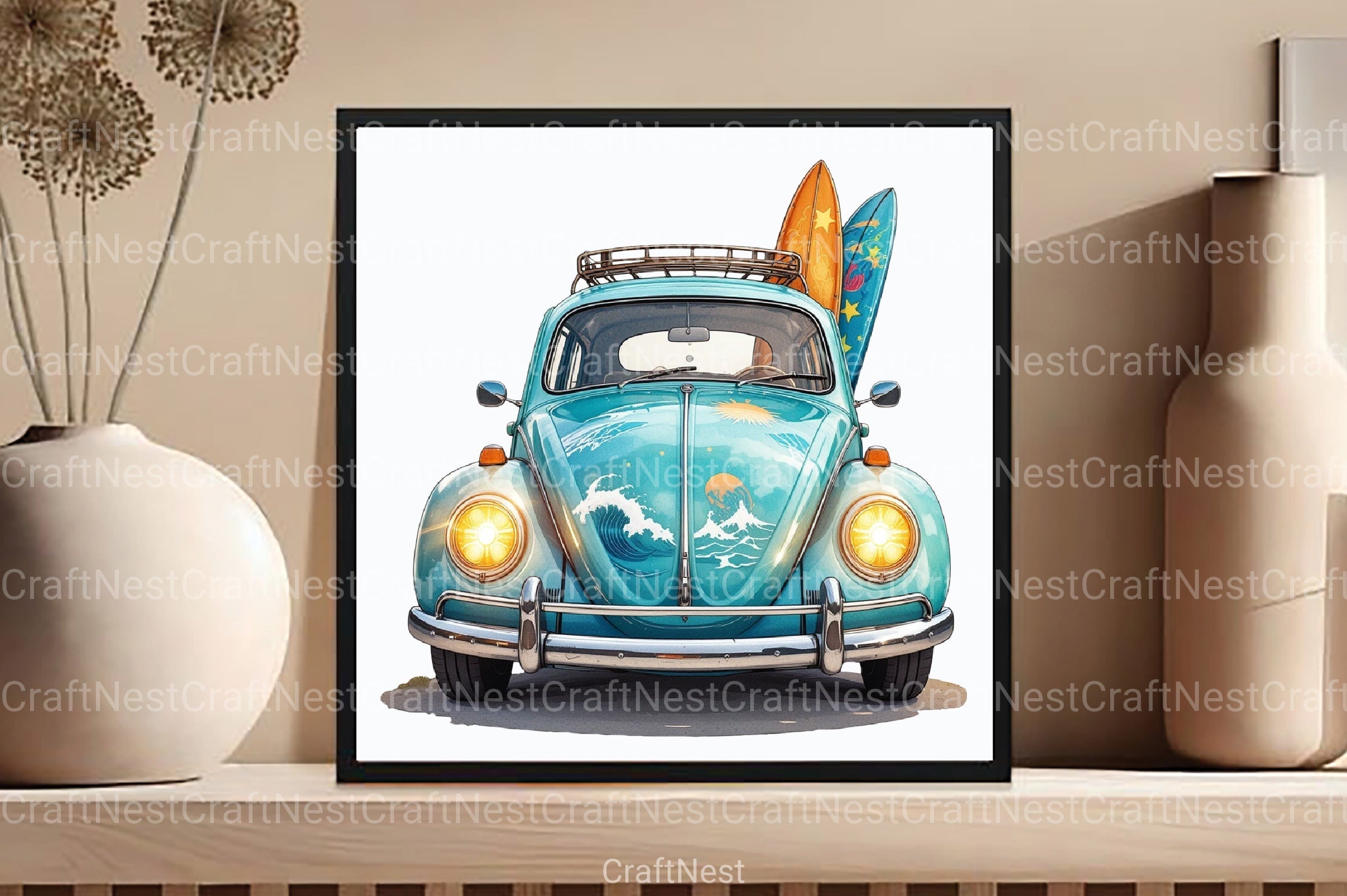 Summer Car Clipart Bundle - CraftNest - Digital Crafting and Art