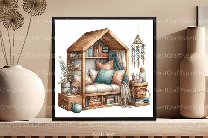 Home Furniture Clipart Bundle 99 - CraftNest - Digital Crafting and Art