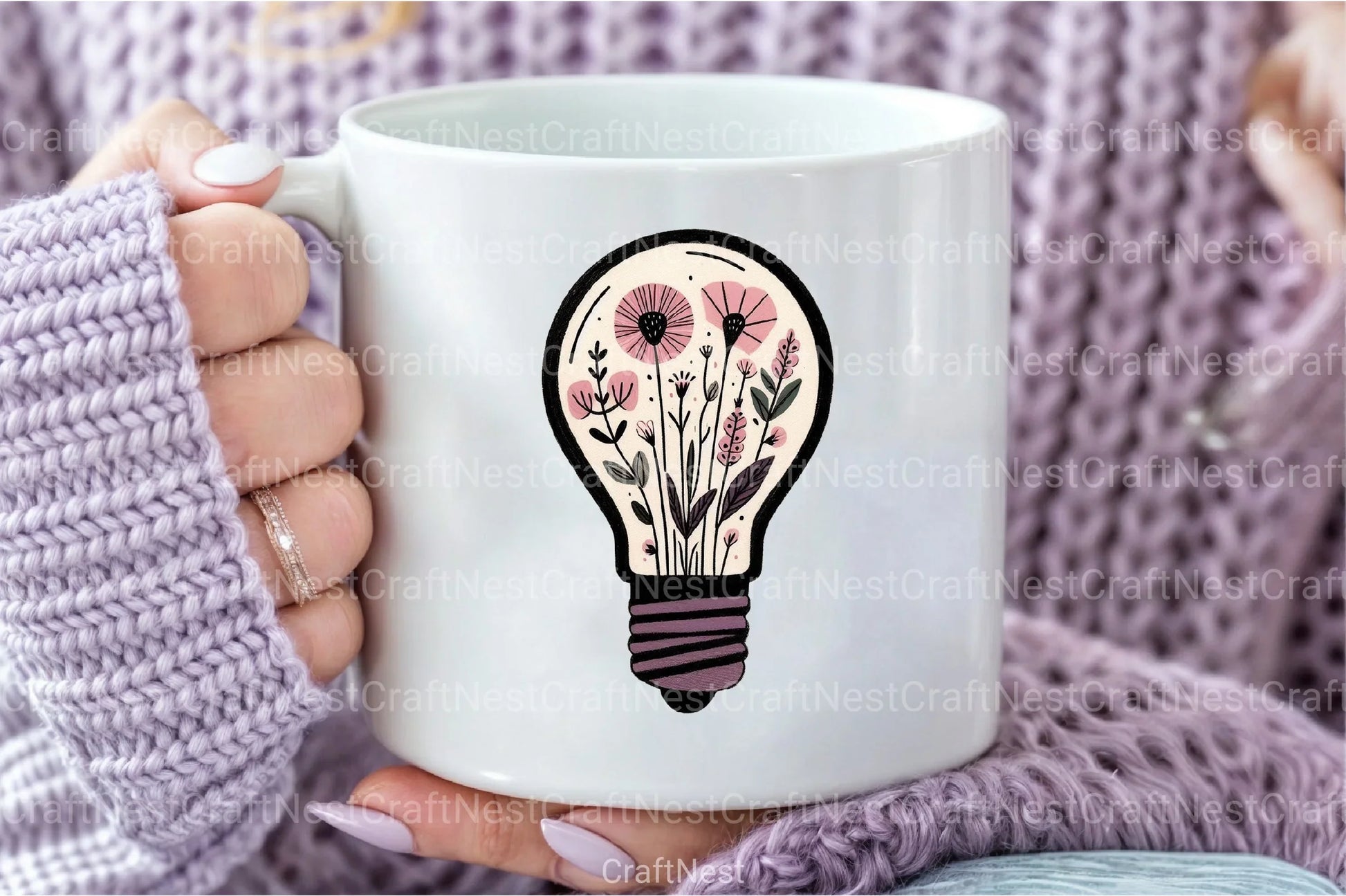 Flower Light Bulb Clipart Bundle - CraftNest - Digital Crafting and Art