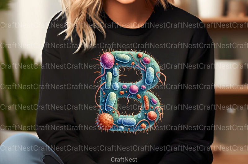 Bacteria Alphabet Clipart Bundle - CraftNest - Digital Crafting and Art