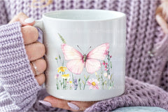 Pink Butterflies Clipart Bundle - CraftNest - Digital Crafting and Art