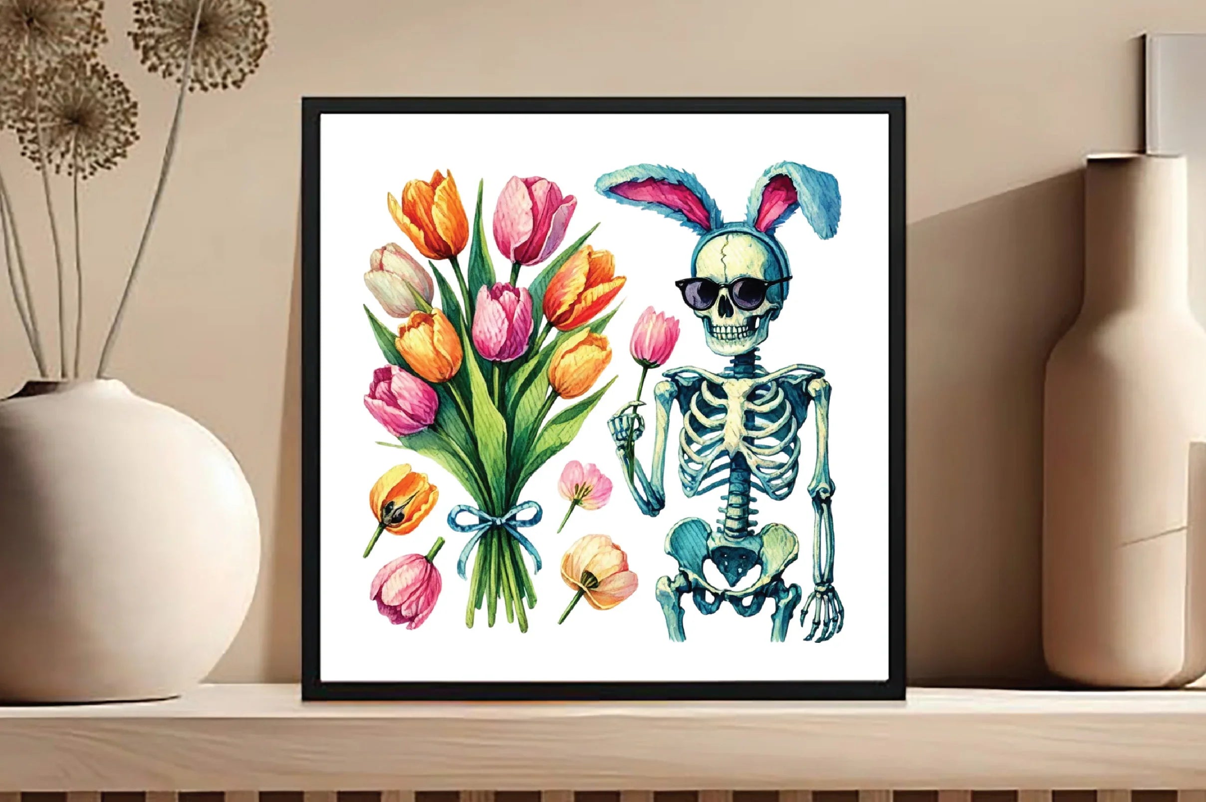 Spring Skeleton Clipart Bundle - CraftNest - Digital Crafting and Art