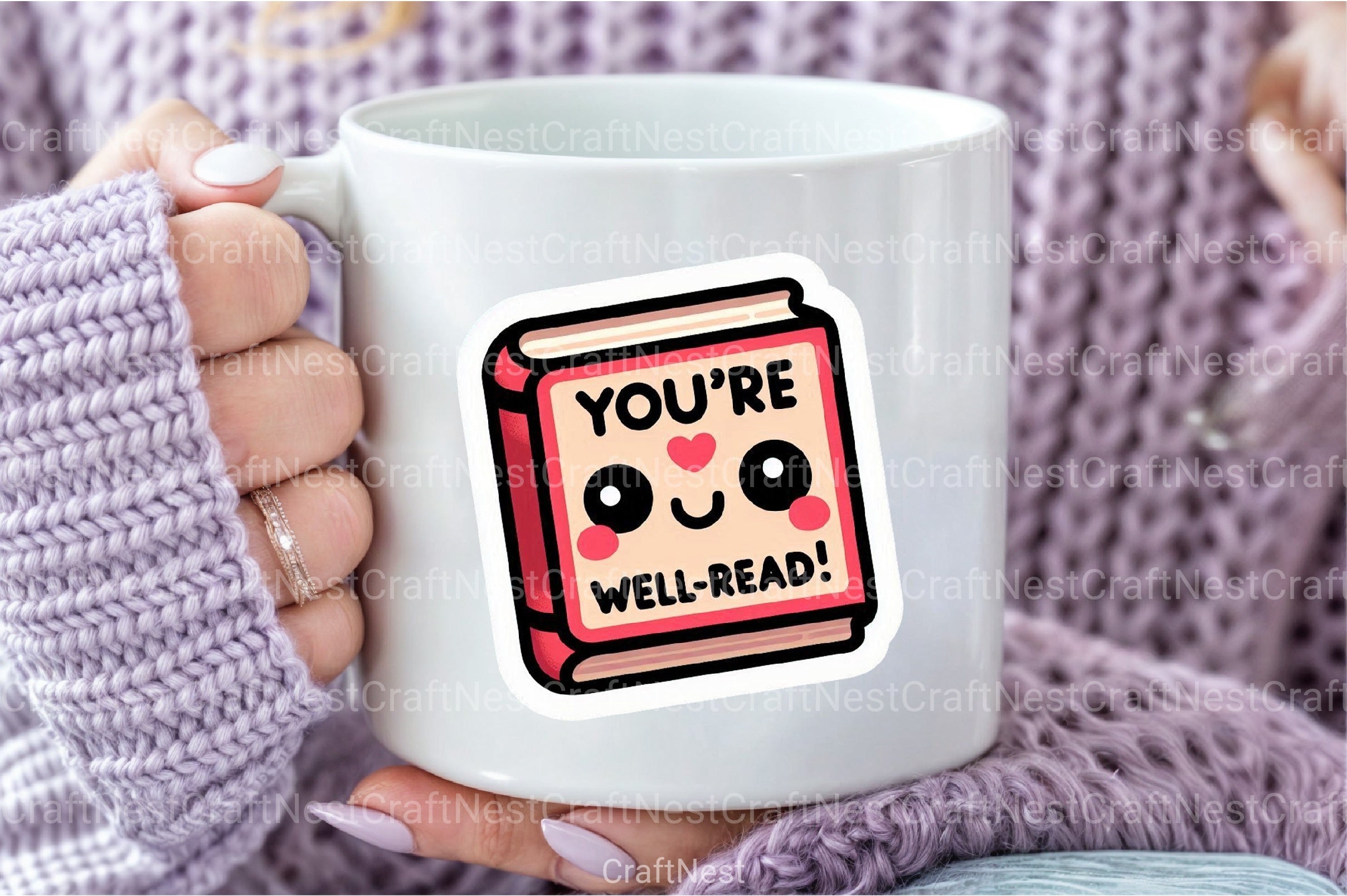 Funny Well-Read Sticker Clipart Bundle - CraftNest - Digital Crafting and Art