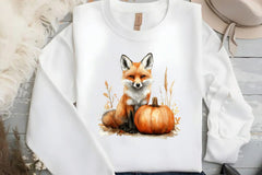 Fox with Pumpkin Patch Clipart Bundle - CraftNest - Digital Crafting and Art