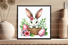 Cute Easter Bunny Clipart Bundle 11 - CraftNest - Digital Crafting and Art
