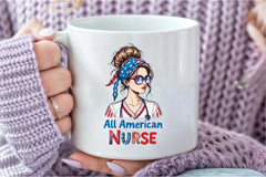 Patriotic 4th of July Nurse Clipart Bundle - CraftNest - Digital Crafting and Art