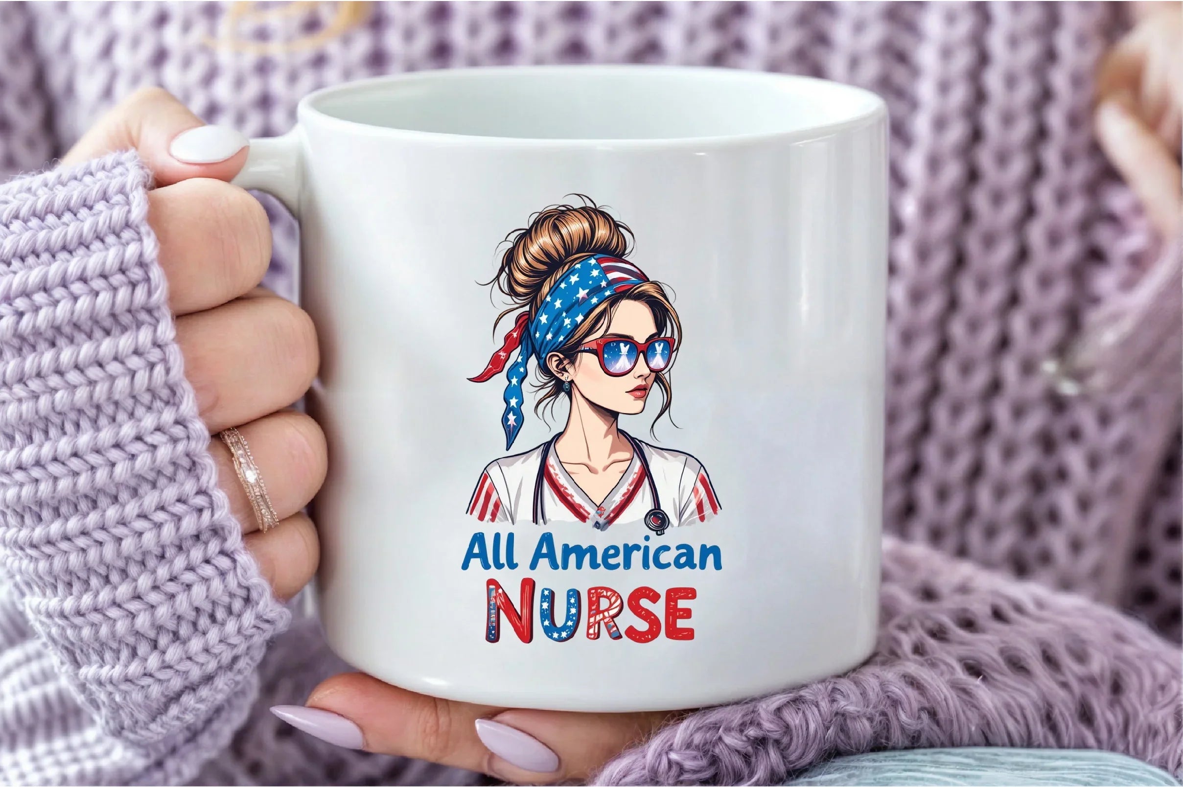 Patriotic 4th of July Nurse Clipart Bundle - CraftNest - Digital Crafting and Art