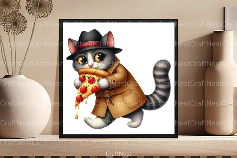 Funny Cat Life Clipart Bundle - CraftNest - Digital Crafting and Art