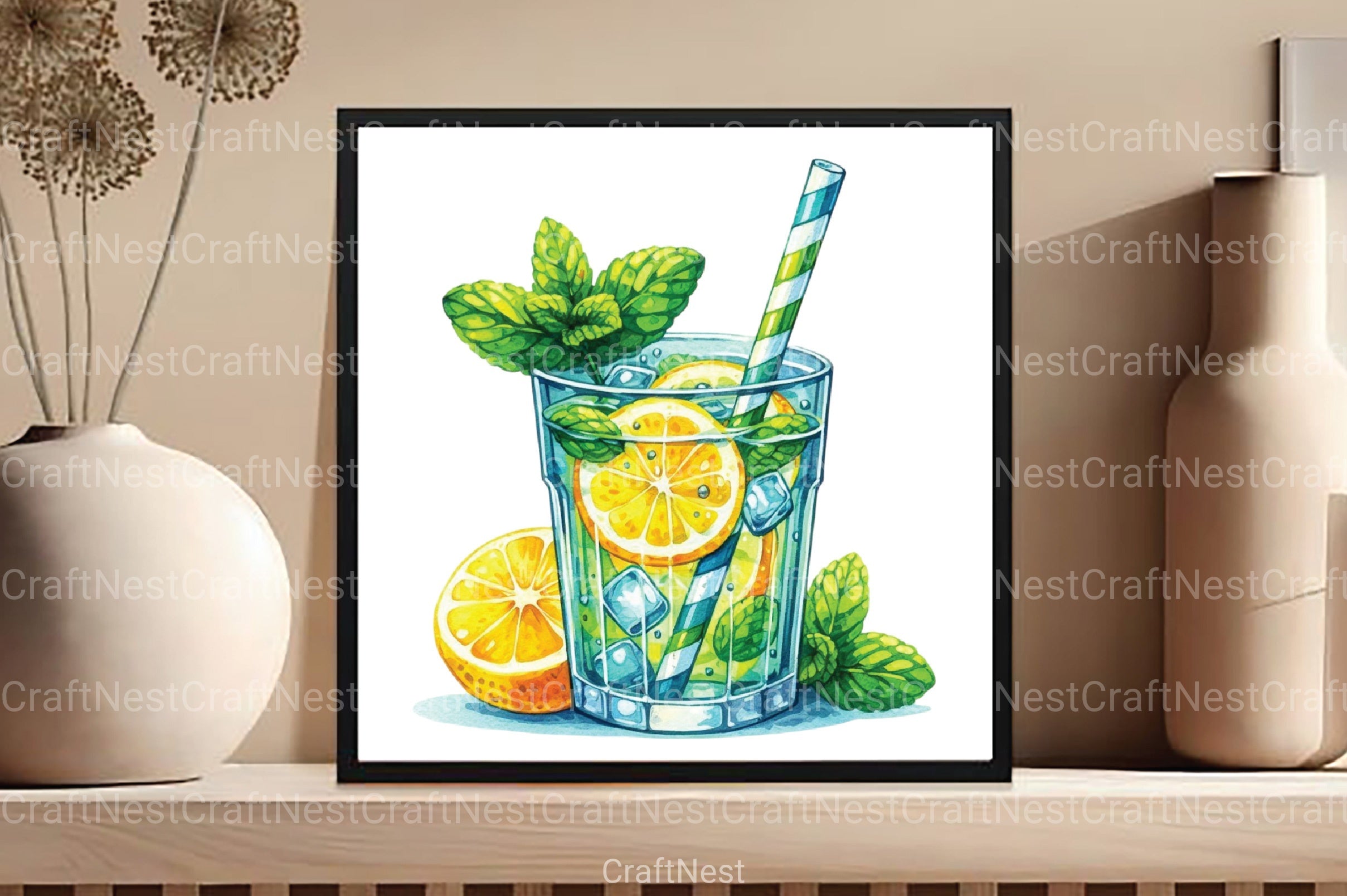 Lemonade Glass Clipart Bundle - CraftNest - Digital Crafting and Art