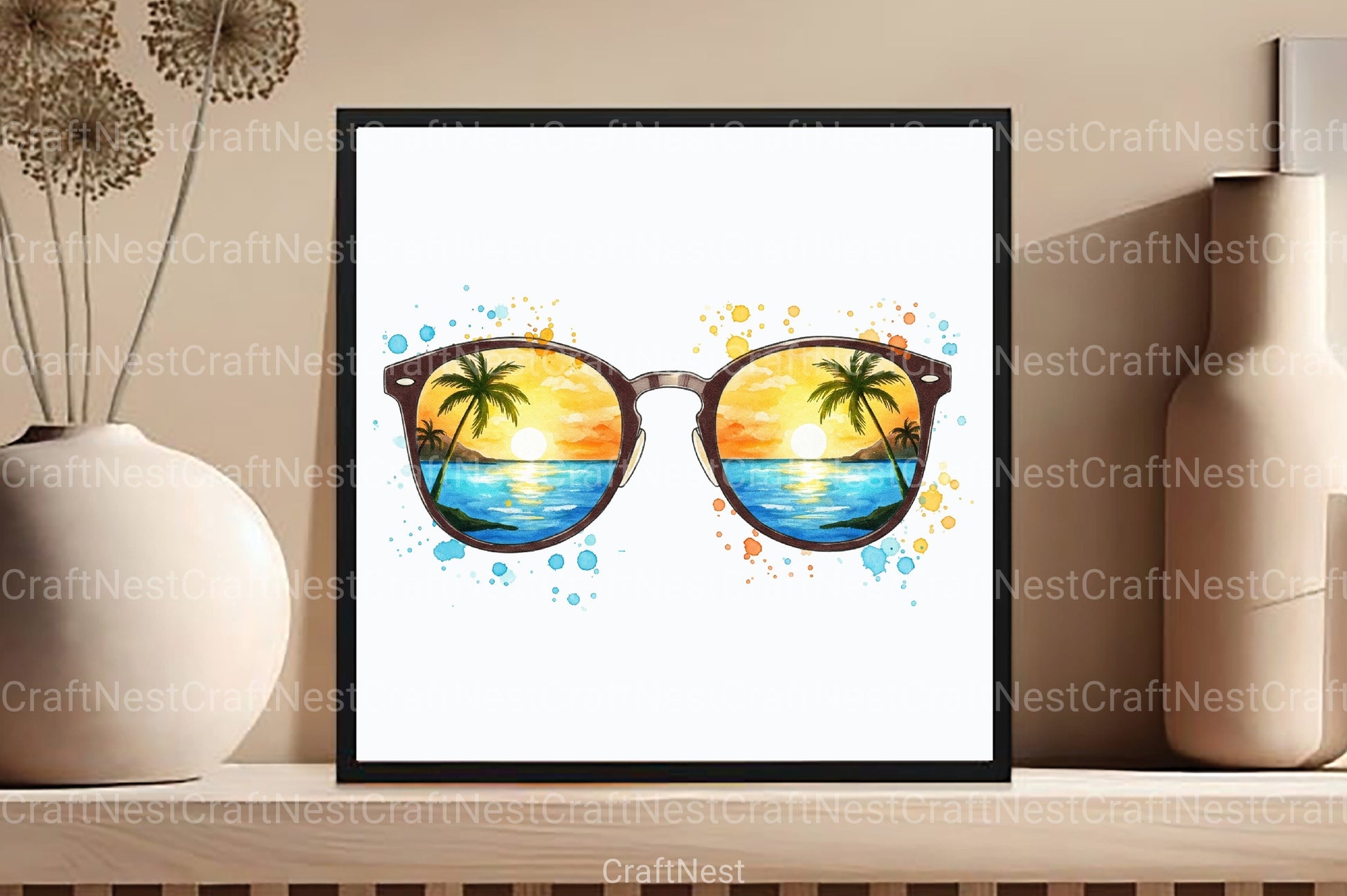 Summer Sunglasses Clipart Bundle 14 - CraftNest - Digital Crafting and Art