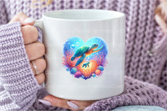 Mom & Baby Turtle Mother's Day Clipart Bundle - CraftNest - Digital Crafting and Art