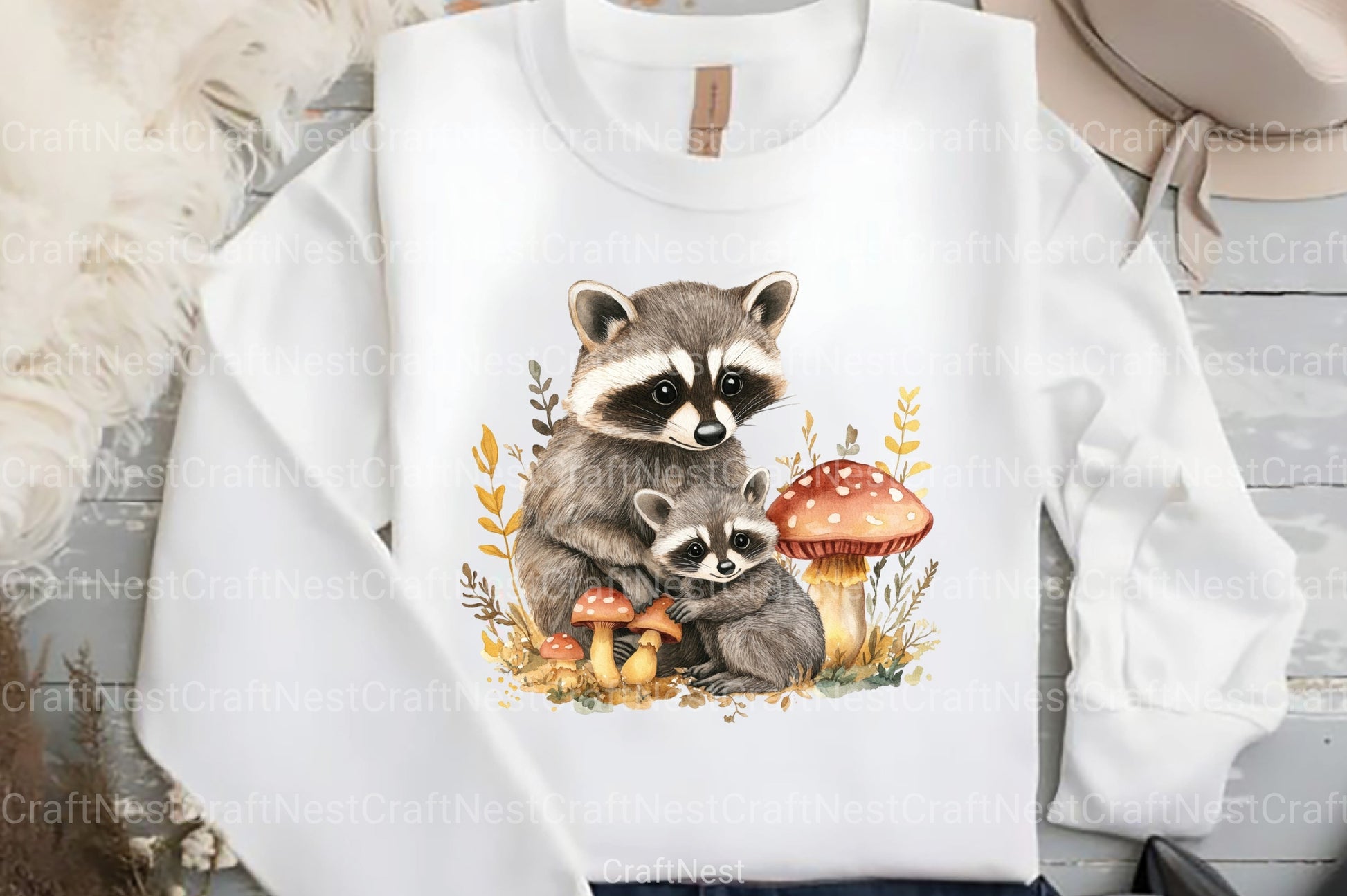 Raccoon & Kit Clipart Bundle 1 - CraftNest - Digital Crafting and Art