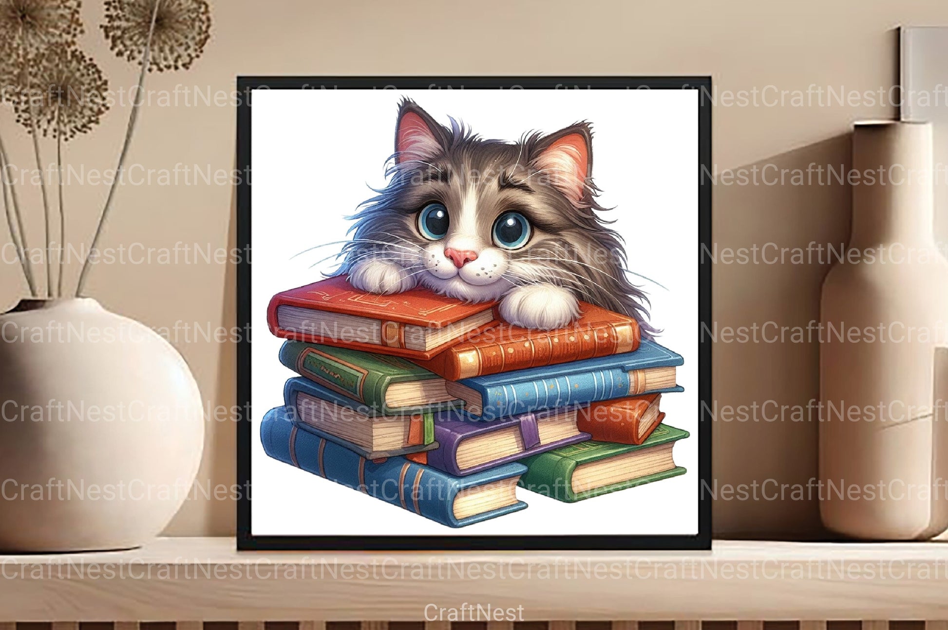 Peeking Cat Breed Clipart Bundle - CraftNest - Digital Crafting and Art