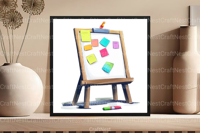 Office Supplies Clipart Bundle - CraftNest - Digital Crafting and Art