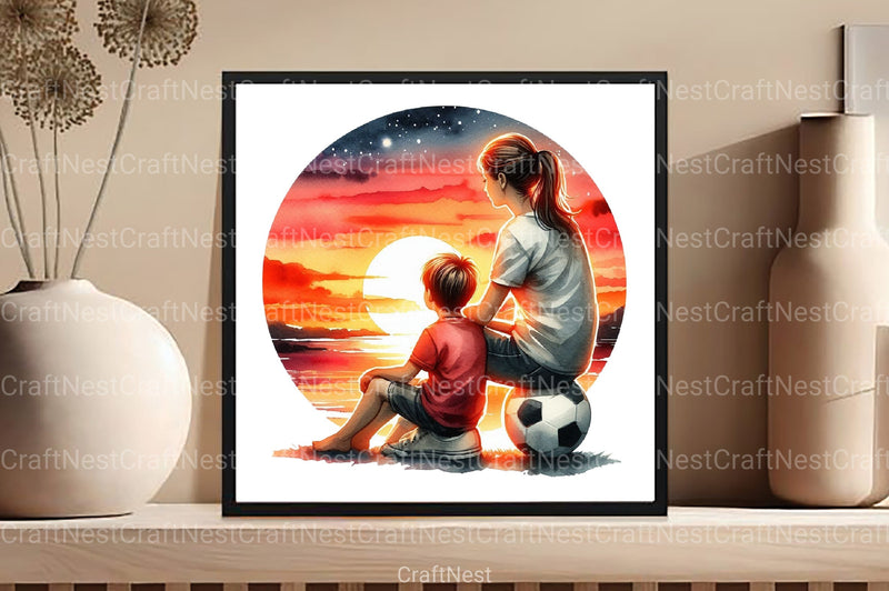 Mother's Day Soccer Clipart Bundle - CraftNest - Digital Crafting and Art