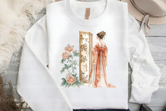 Japanese Flower Maiden Clipart Bundle - CraftNest - Digital Crafting and Art