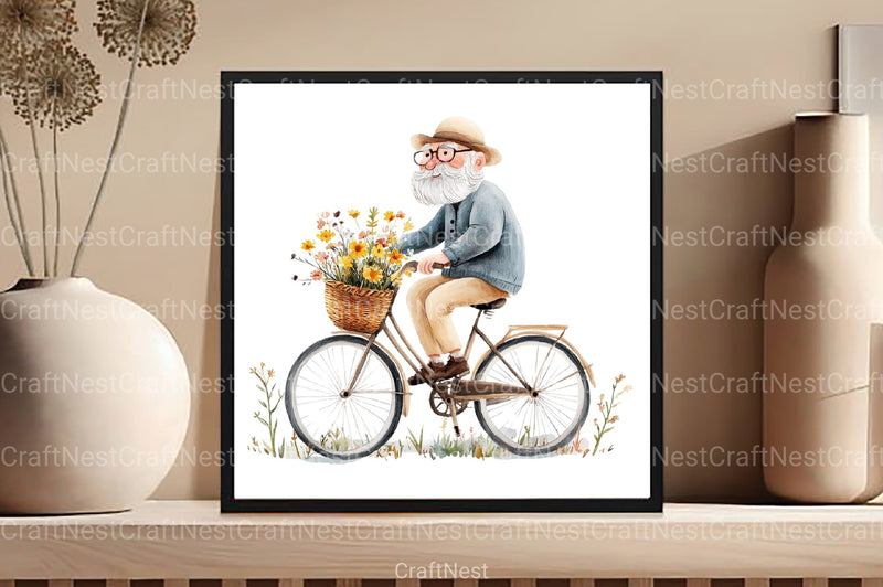 Funny Summer Grandpa Clipart Bundle 4 - CraftNest - Digital Crafting and Art
