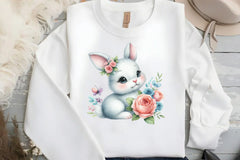 Cute Bunny Clipart Bundle Set - CraftNest - Digital Crafting and Art