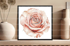 Blush and Silver Glam Roses Clipart Bundle 4 - CraftNest - Digital Crafting and Art