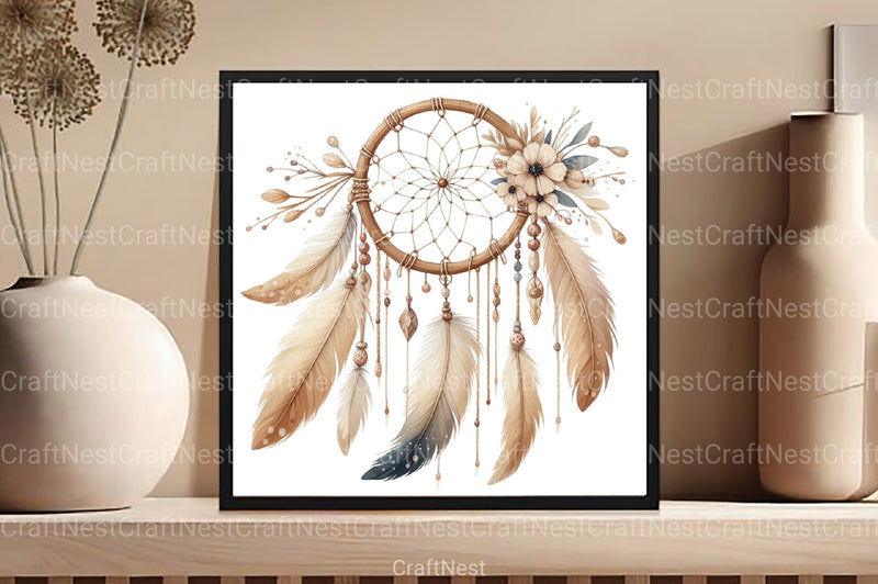 Boho Brown Clipart Bundle - CraftNest - Digital Crafting and Art