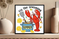 Summer Lobster T-Shirt Design Clipart Bundle - CraftNest - Digital Crafting and Art