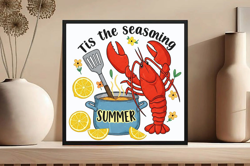 Summer Lobster T-Shirt Design Clipart Bundle - CraftNest - Digital Crafting and Art
