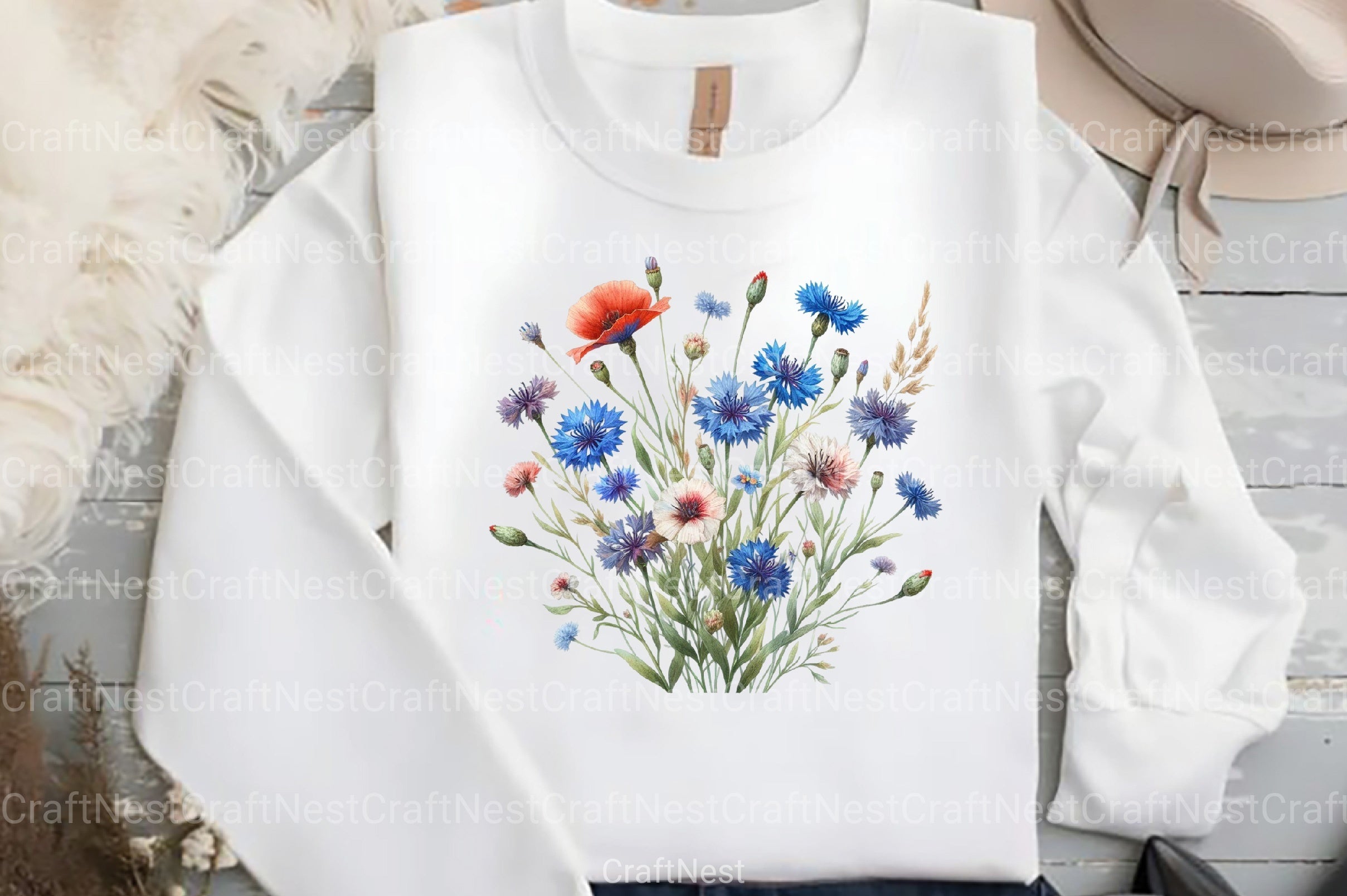 Botanical Forest Wildflower Clipart Bundle 1 - CraftNest - Digital Crafting and Art