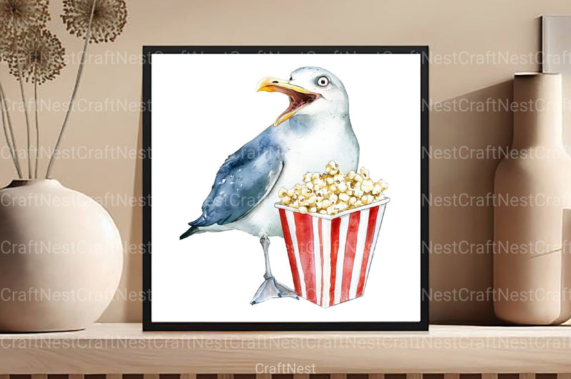 Funny Cartoon Birds Clipart Bundle - CraftNest - Digital Crafting and Art