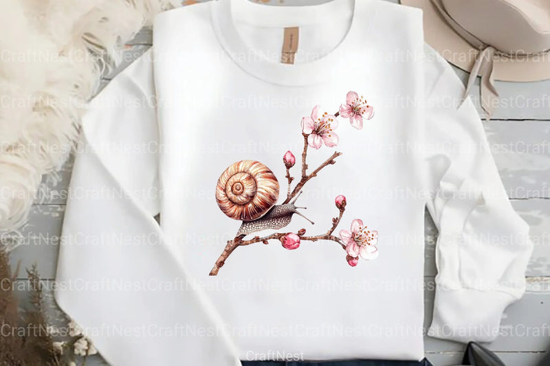 Japanese Snail Clipart Bundle - CraftNest - Digital Crafting and Art