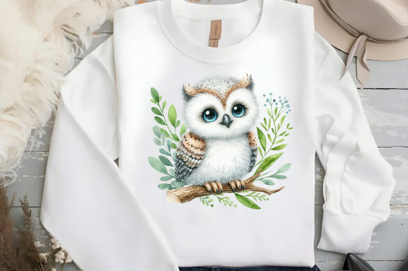 Baby Owl Clipart Bundle - CraftNest - Digital Crafting and Art
