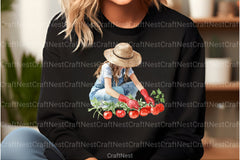 Cute Girl Gardener Clipart Bundle - CraftNest - Digital Crafting and Art