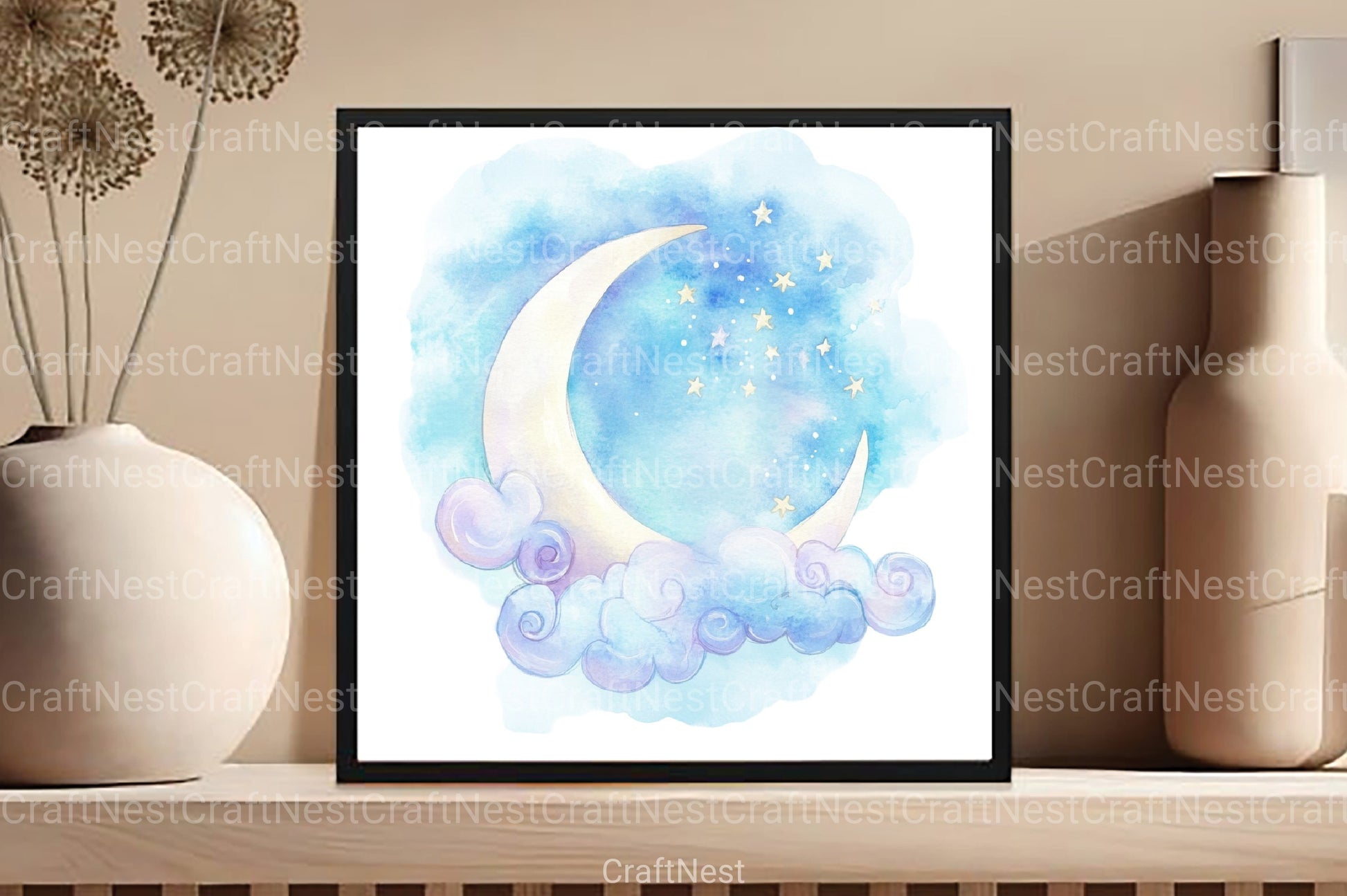 Whimsical Celestial Clipart Bundle - CraftNest - Digital Crafting and Art
