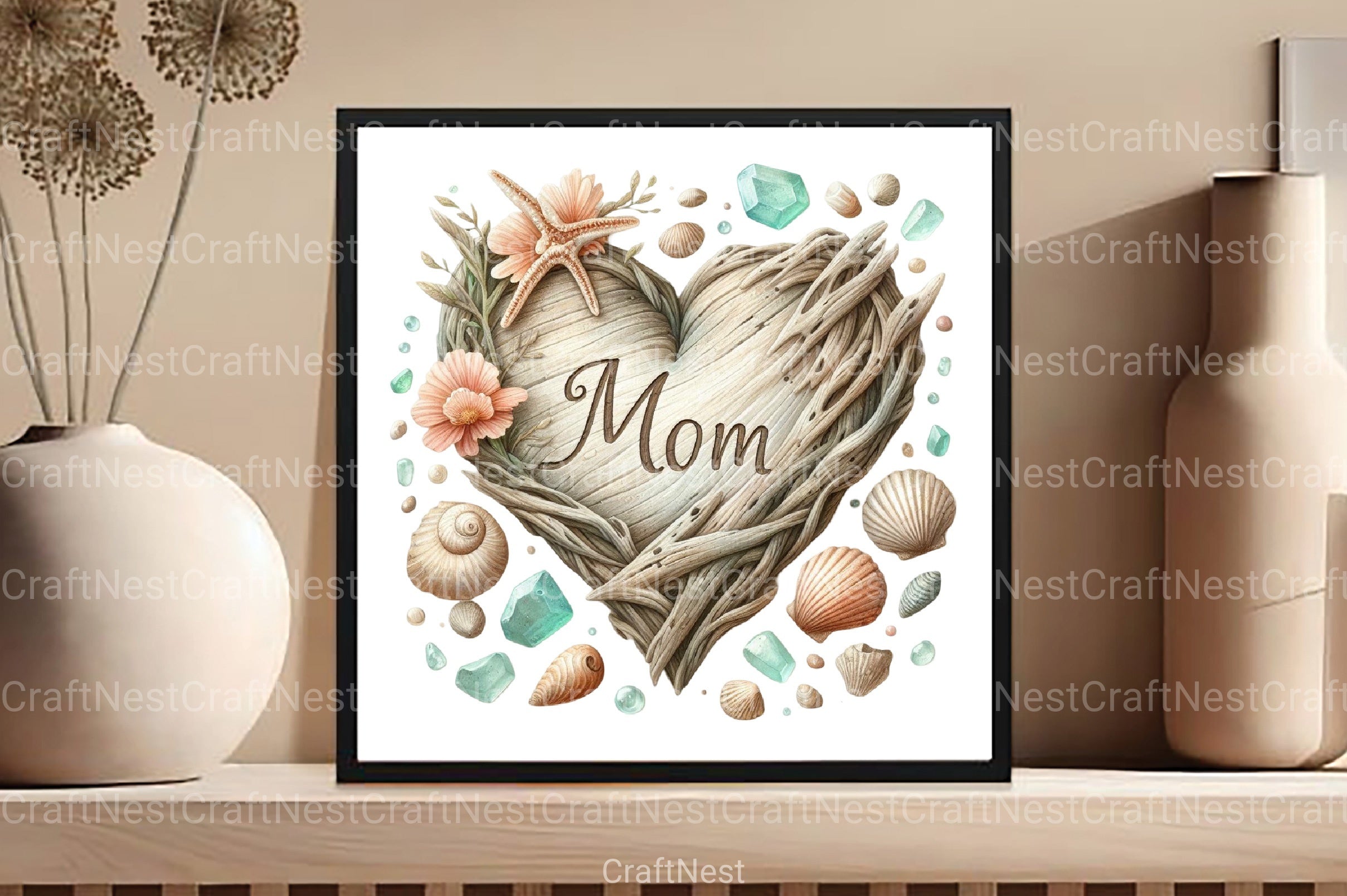 Mother's Day Beach Clipart Bundle - CraftNest - Digital Crafting and Art