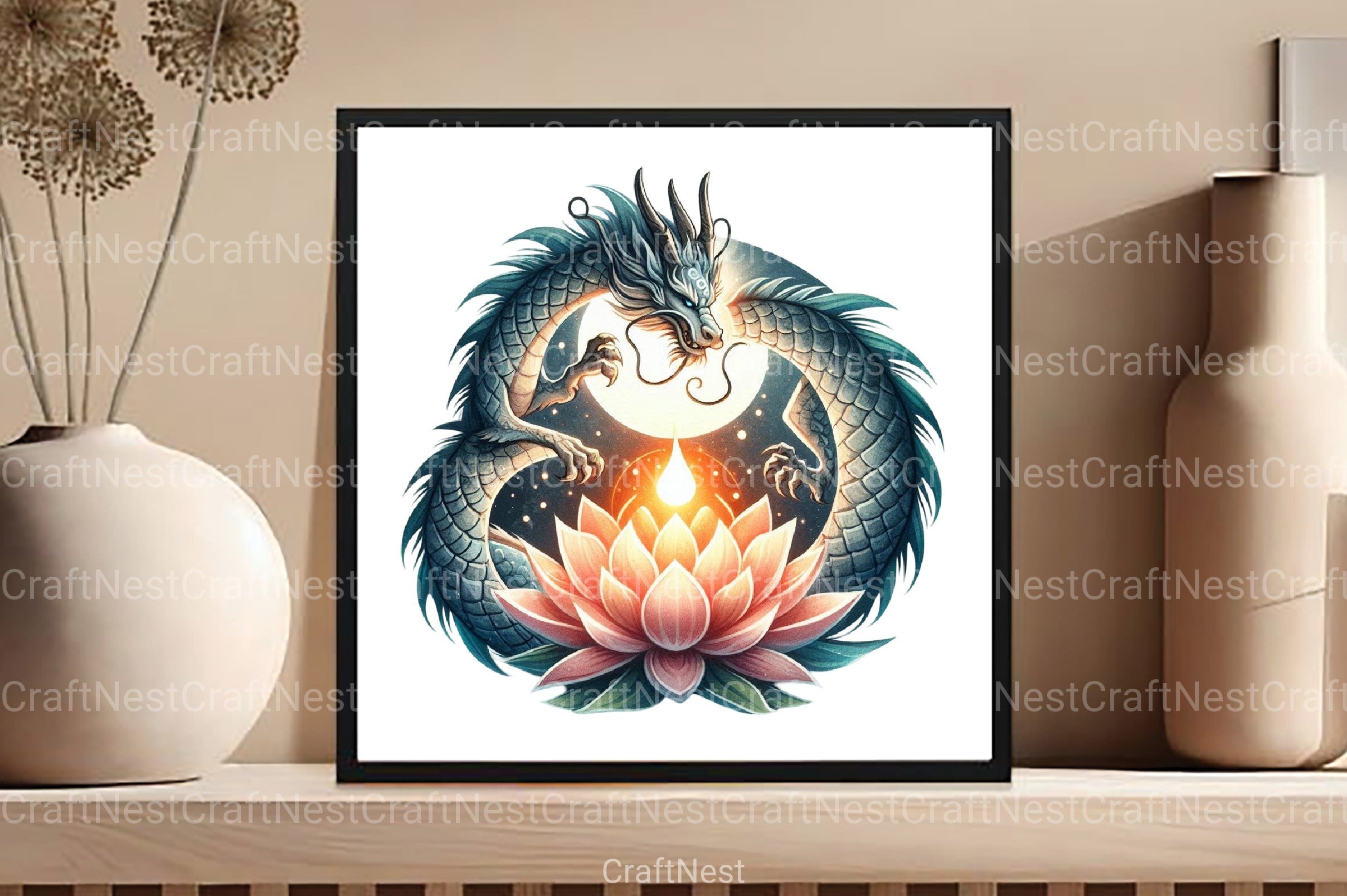 Japanese Dragon Clipart Bundle - CraftNest - Digital Crafting and Art
