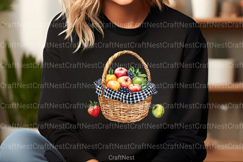 Luxury Black Gingham Summer Clipart Bundle 99 - CraftNest - Digital Crafting and Art