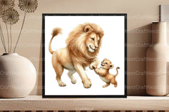 Lion Mother's Day Clipart Bundle - CraftNest - Digital Crafting and Art