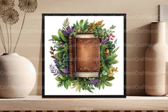 Vibrant Flower Wreath Clipart Bundle for Book Design - CraftNest - Digital Crafting and Art