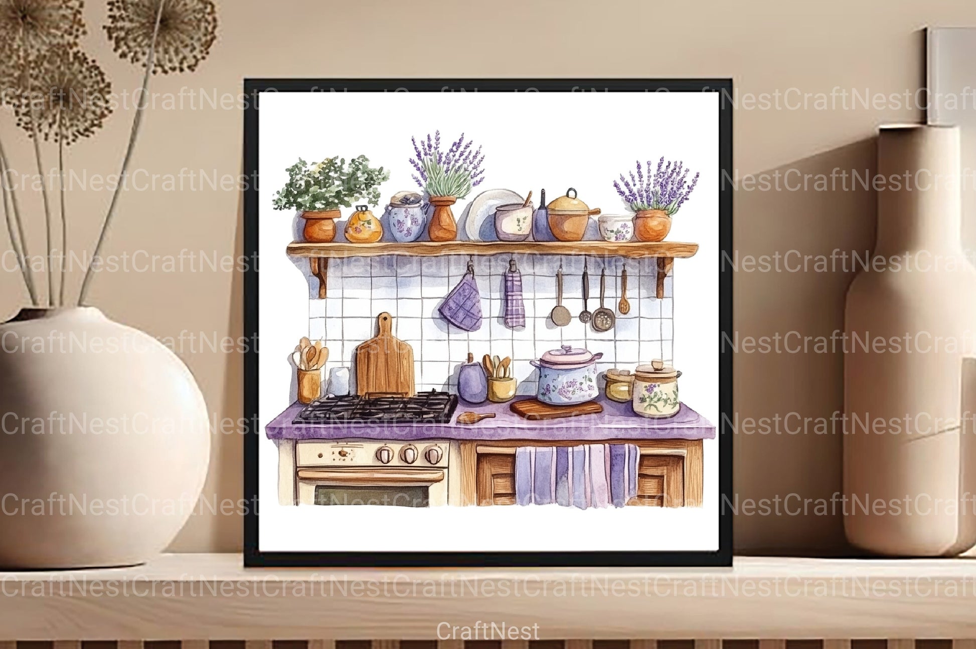 Countryside Lavender Clipart Bundle 1 - CraftNest - Digital Crafting and Art
